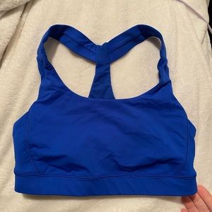 Royal blue lululemon sports bra size 2